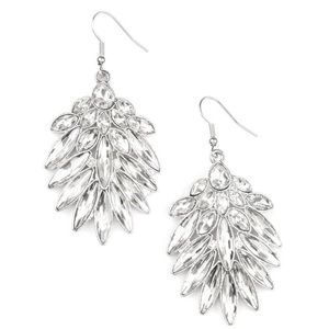 Silver Rhinestone Earrings